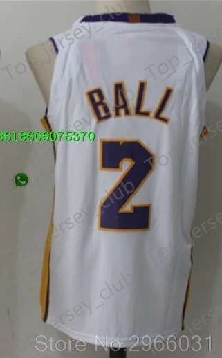A+++ Качественная мужская одежда для взрослых#23 LeBron James 0 Kyle Kuzma 2 Lonzo Ball 14 Brandon Ingram Jersey Los Angeles - Цвет: for men