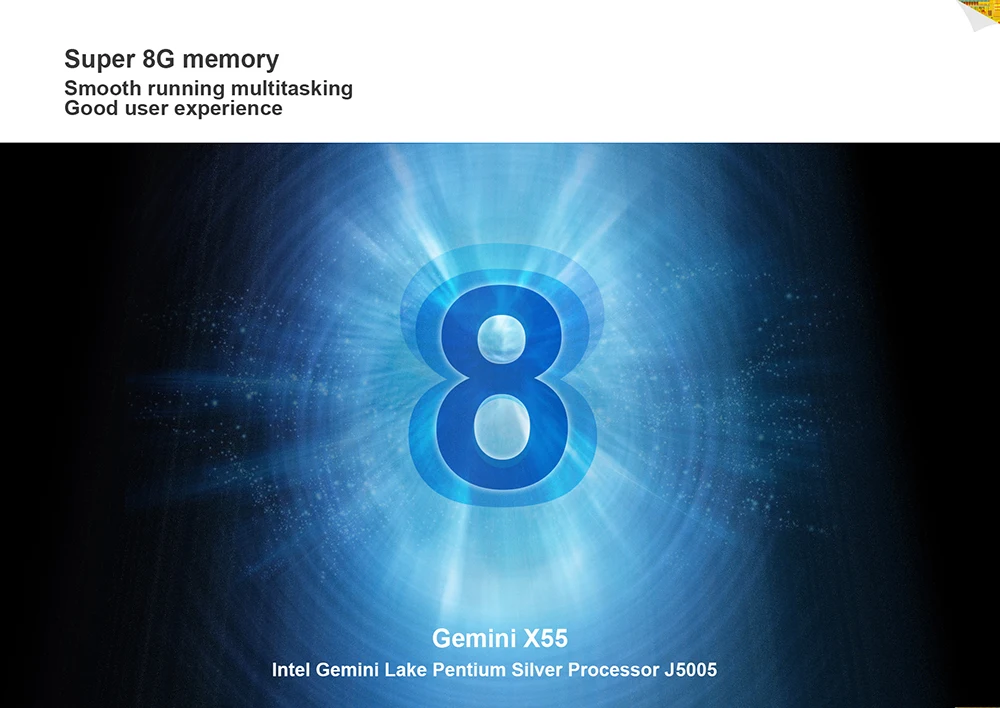 Beelink Gemini X55 мини-ПК GEMINI LAKE Pentium J5005 Windows 10 8GB LPDDR4 2,4G+ 5G Dual wifi 1000M LAN BT4.0 4K Meida плеер