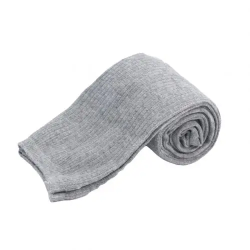 Light Gray Women's classic style stockings solid color thigh high knit stockings women stretching in knee stockings - Color: Light Gray