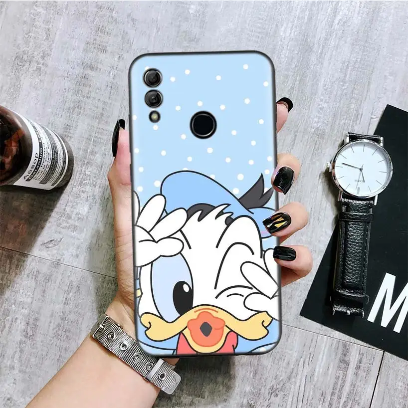 Минни Мышь черная крышка чехол для телефона для huawei Y9 Y5 Y6 Y7 Honor 10 9 Lite 9X8X8 S 8A фотоаппаратов моментальной печати 7S 7A 10i 20i V20 Coque Капа - Цвет: BA182-8