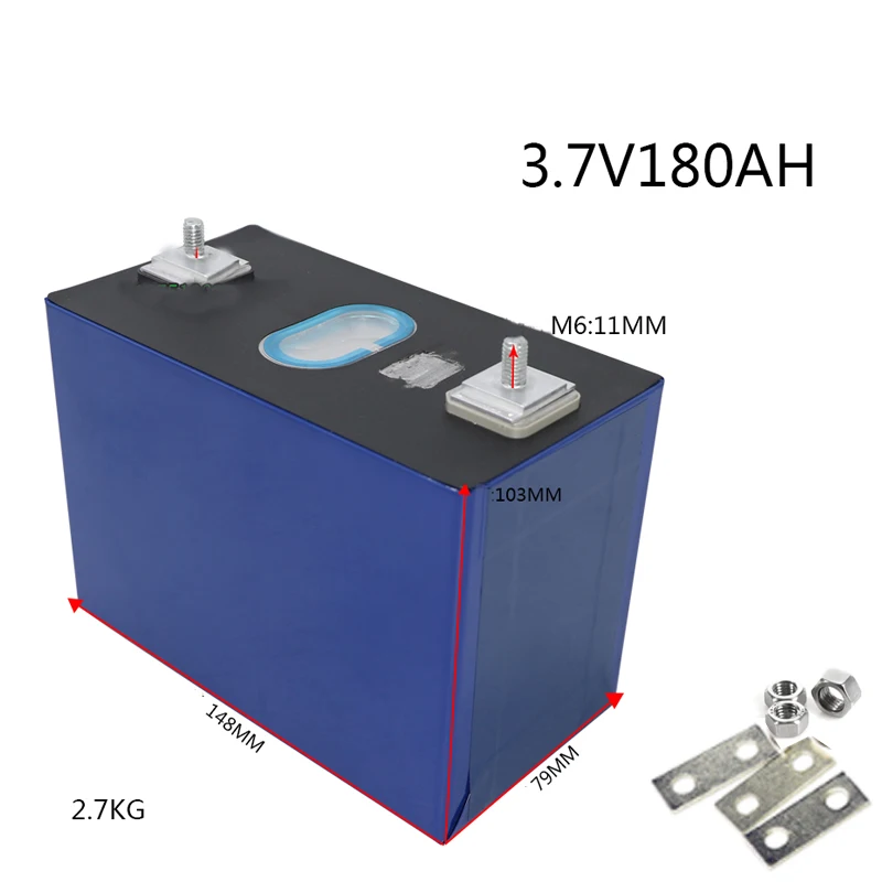 

3.7v 180Ah lithium battery Lithium ion battery for DIY 12V 48V 100Ah scooter bike Solar energy storage golf cart inverter