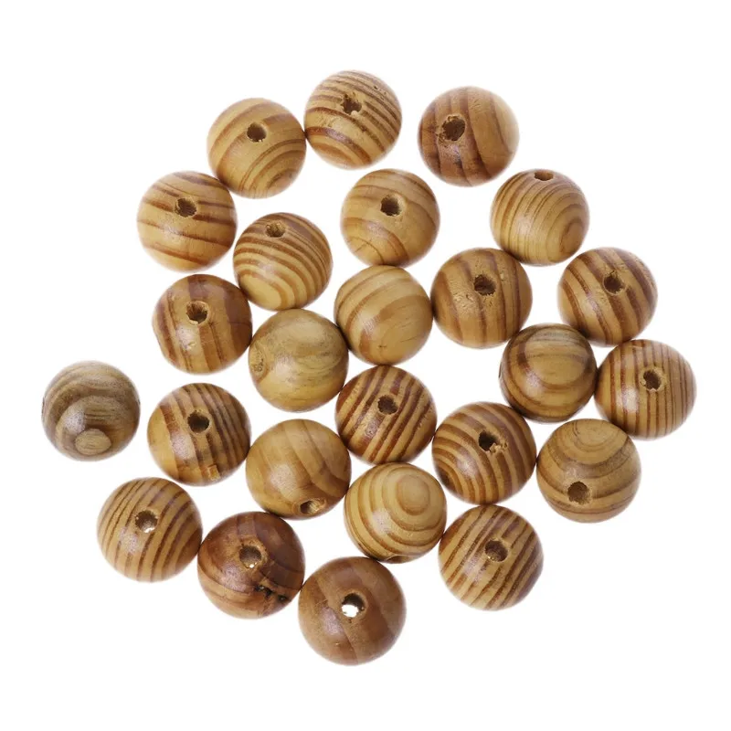 25mm-25pcs 50 шт. деревянные проставки бусины, Свободное ожерелье Подвески для изготовления украшений выводов 20 мм 72XF - Цвет: 25mm-25pcs