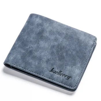 

Baellerry Vintage Men Standard Short Wallet Money Cash Coin Purse Scrub PU Leather Billfold Pocket Credit Card Holder Cover Clip