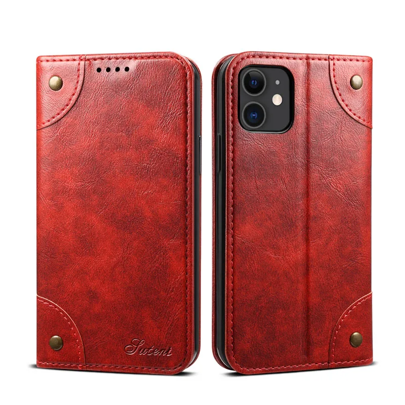 Red iPhone 11 Для iPhon11 11Pro MAX сотовый телефон флип чехол Роскошный кожаный чехол для мобильного телефона чехол-книжка с отделением для кредитных держатель для карт - Цвет: Red iPhone 11