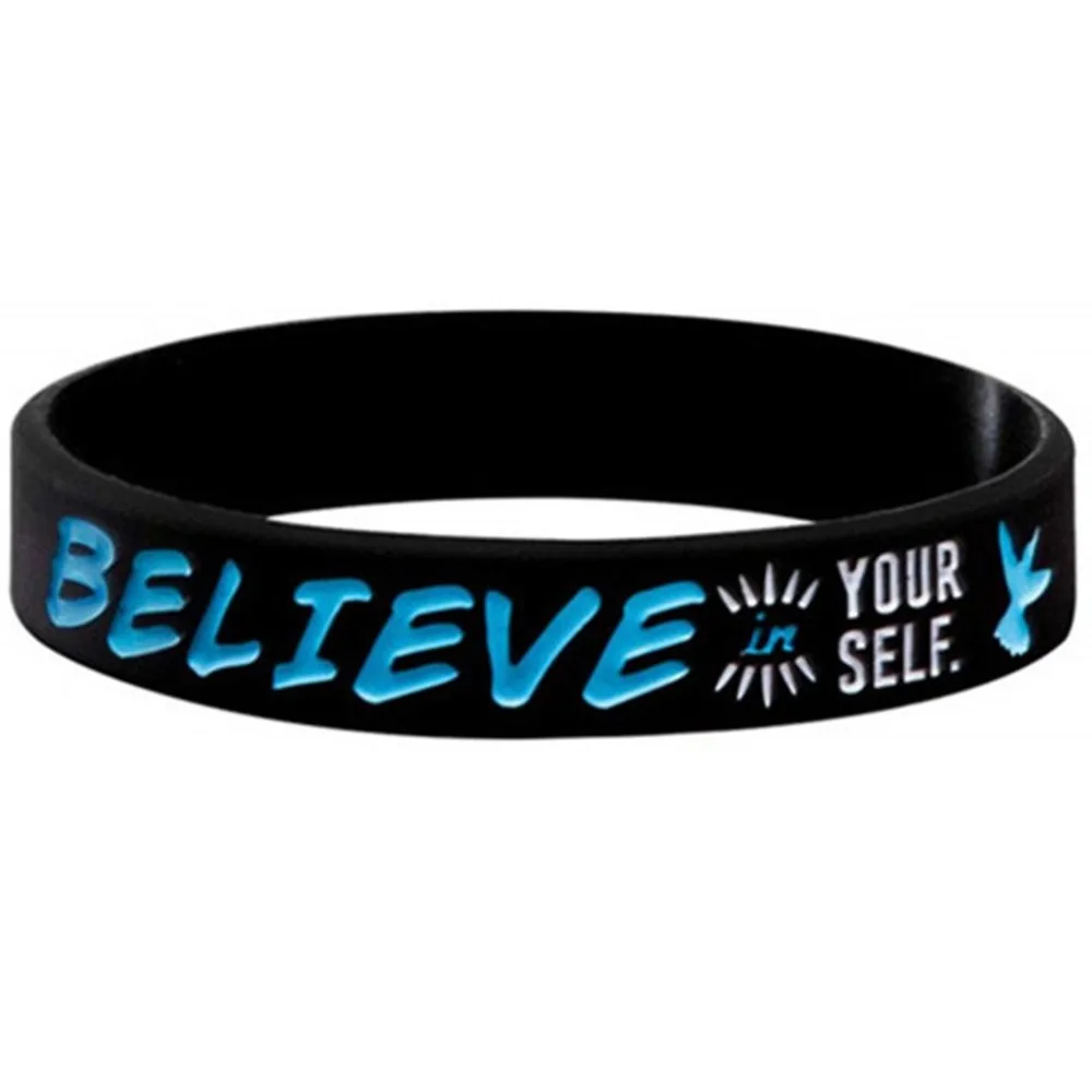 1 шт. модный браслет вокруг популярной одежды Dream Believe Inspire создать качественный силиконовый браслет