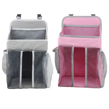 

Portable Crib Organizer Baby Bed Hanging Bag Infant Essential Diaper Bedside Caddy Storage Pocket