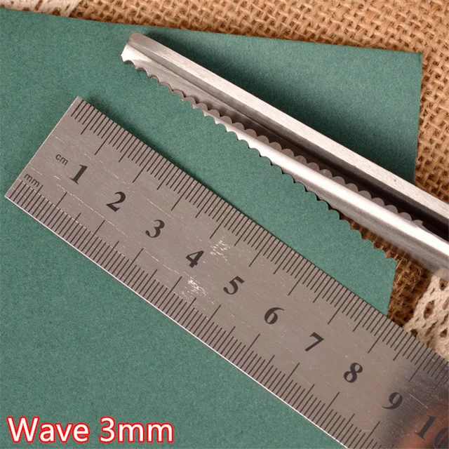 Pinking Shears Handled Professional Dressmaking Sewing DIY Craft Pinking Scissors Zig Zag Scissors Fabric Decorative Edge Tool Wave 3mm