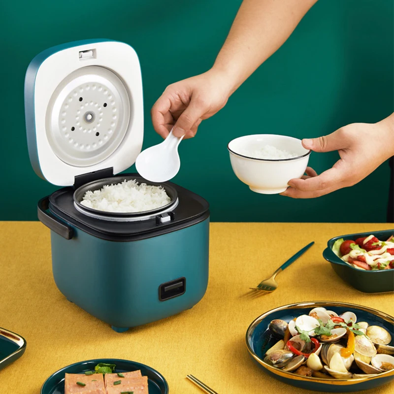 Mini olla arrocera automática para el hogar, máquina de Cocina eléctrica  para 1-2 personas, calentador de alimentos al vapor, olla arrocera pequeña  de 1,2 L - AliExpress