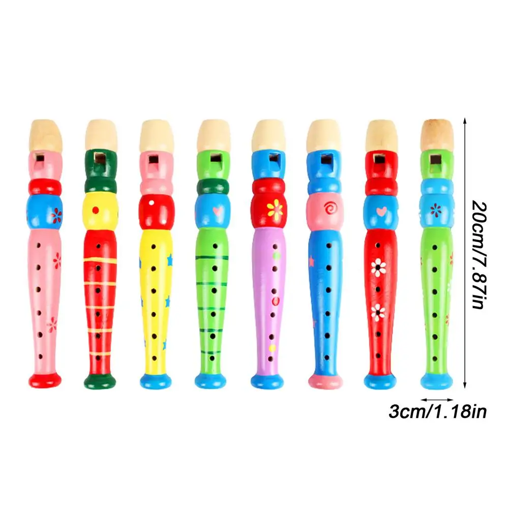 Colorful Piccolo Flute-Smooth And Comfortable Grip Feeling Woodwind Develop Recorder Educational Portable Woodwind Instrument