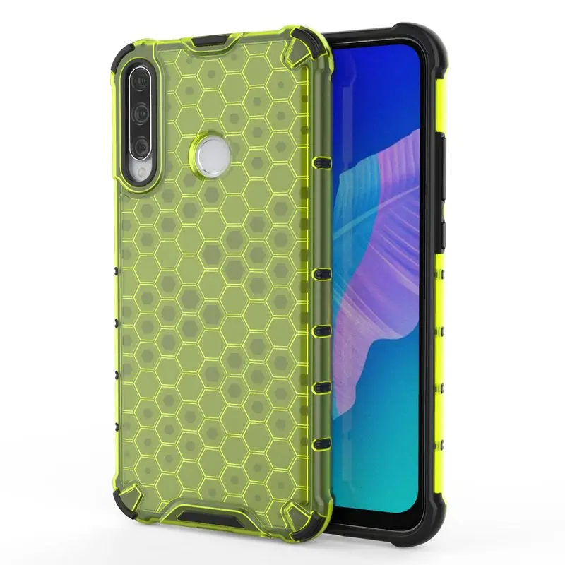 

HuaWei Y7P Fashion Honeycomb Airbag Anti-fall Back Cover For HuaWei Y7P P40 Lite E Honor 9C Shockproof Soft Silicone Cover