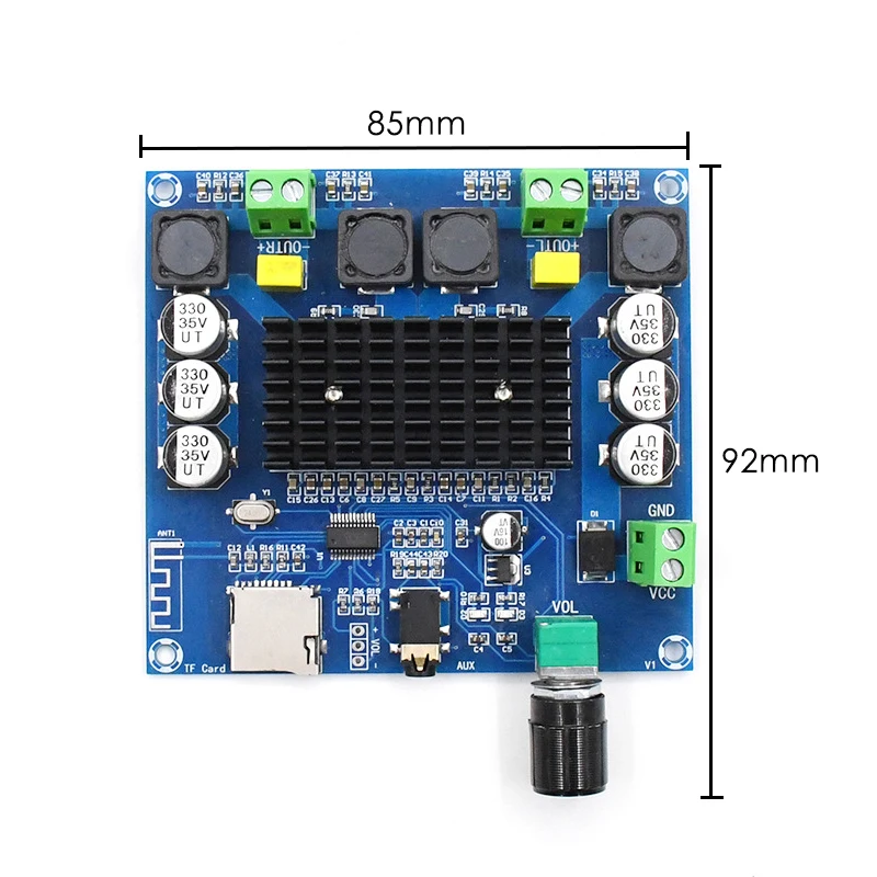 XH A105 Bluetooth 5 0 TDA7498 плата цифрового усилителя 2x100 Вт стерео аудио модуль с
