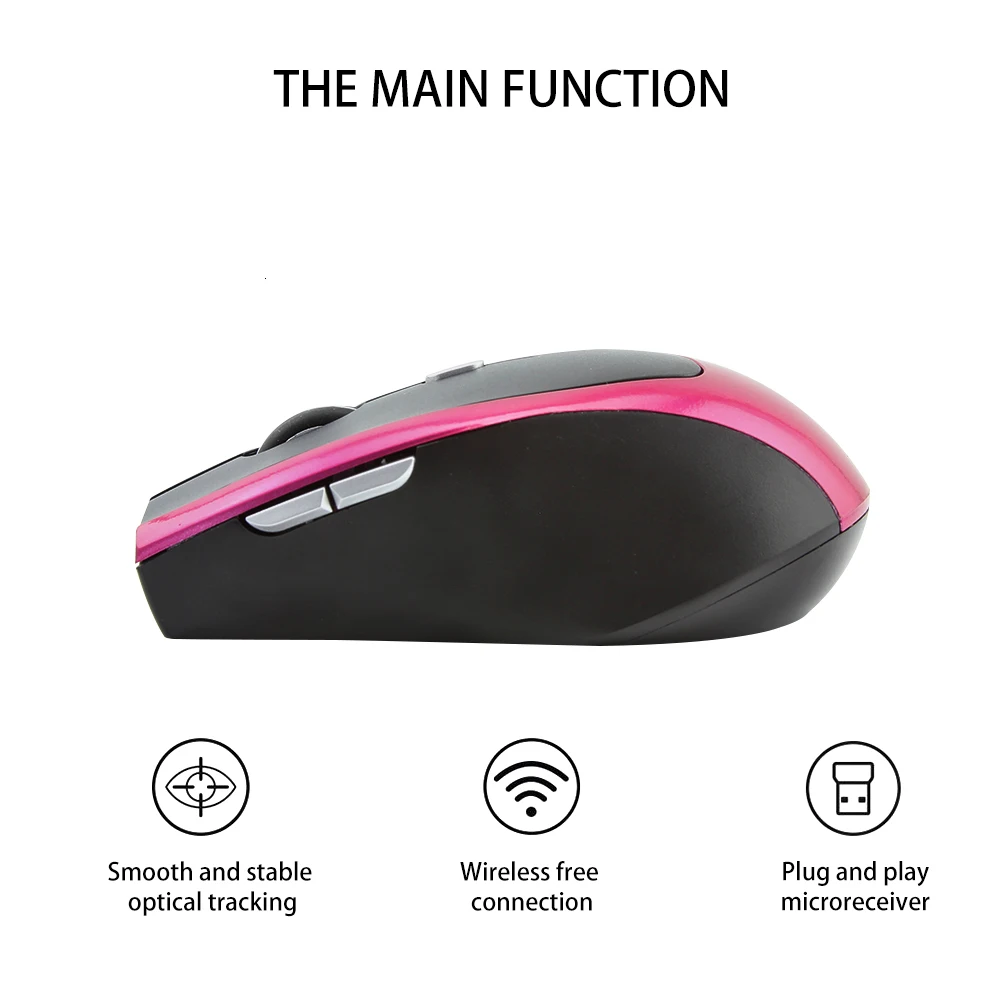 CHYI 2,4G WirelessOptical Мышь USB компьютера офисных мышей 800/1200/1600 Точек на дюйм 6 Кнопка игровая мышь для ПК, ноутбука, Тетрадь
