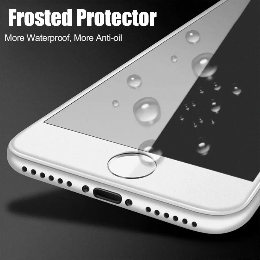 Матовое закалённое стекло для Apple iPhone 11 Pro Max 8 7 Plus 9H Защитная пленка для экрана с защитой от отпечатков пальцев