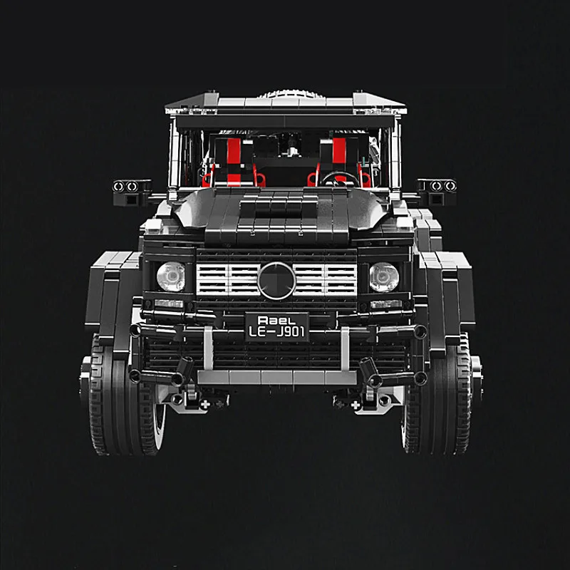 Teachnic набор RC MOC 2425 G63AMG 6X6 LAND CRUISER модель автомобиля SUV кирпичи крутой черный супер гоночный автомобиль LE-J901 строительные блоки игрушки