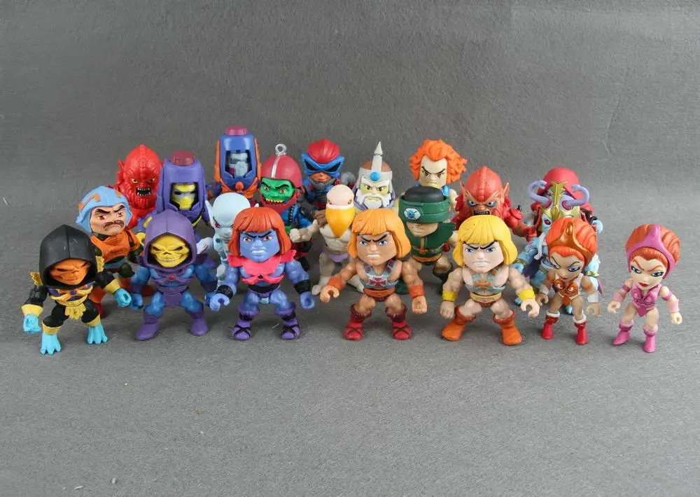 90% новый He man Action Vinyls рисунок Горячая тема Металлический Набор|Игровые фигурки и