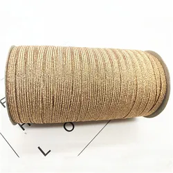 Elastic Gold Wire Glitter Spandex Ribbon for DIY Sewing & Trim Accessories (Gillter champagne)