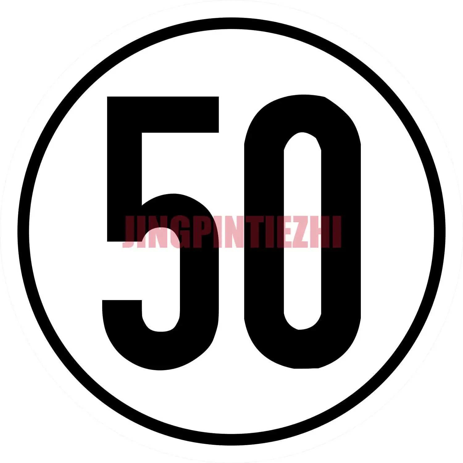

Speed sign 50 km/h body sticker car stickers Vinyl motorcycle decal Car Window Body Decorative