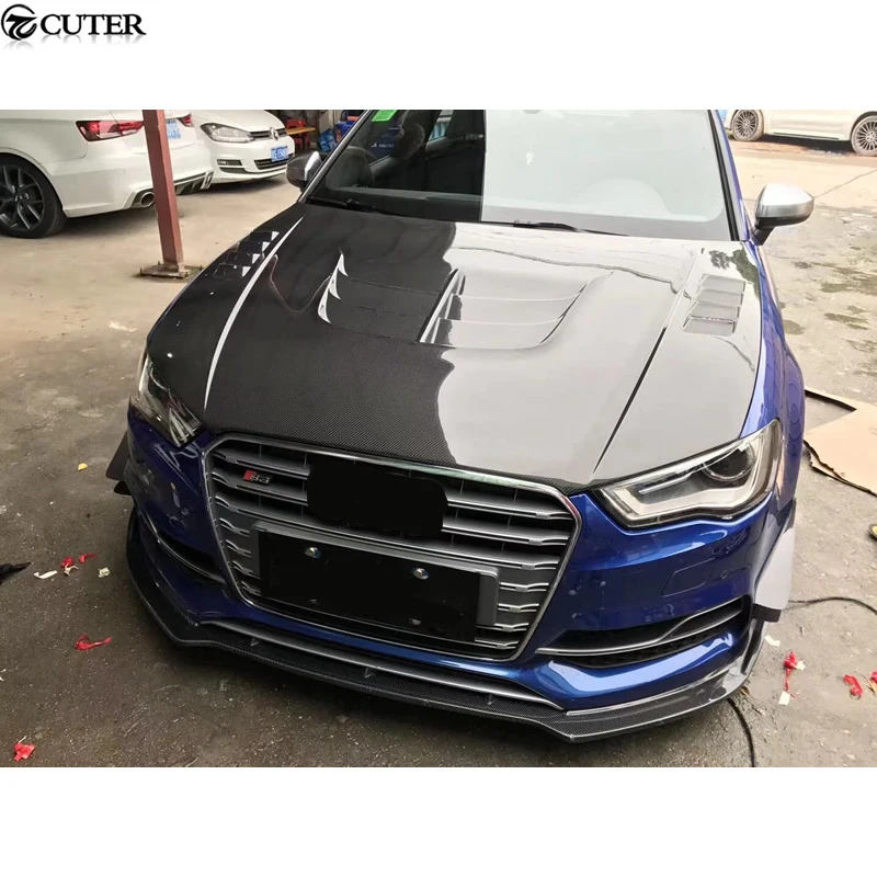 Чехлы на передние капоты из углеродного волокна A3 S3 RS3 для Audi s3 rs3 Комплект кузова