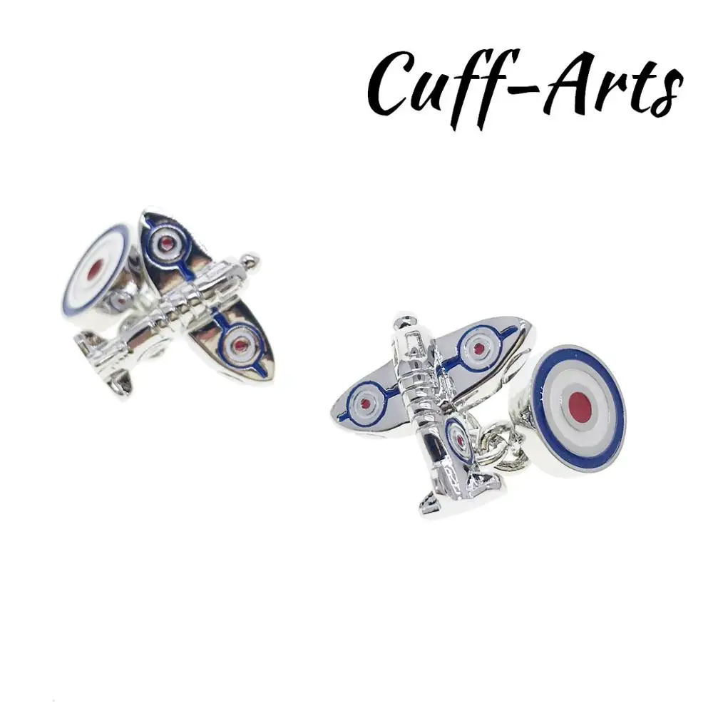 

Запонки для мужчин Spitfire roundelle RAF Aeroplane, запонки, подарки для мужчин Gemelos Gemelli Spinki от Cuffarts C10467