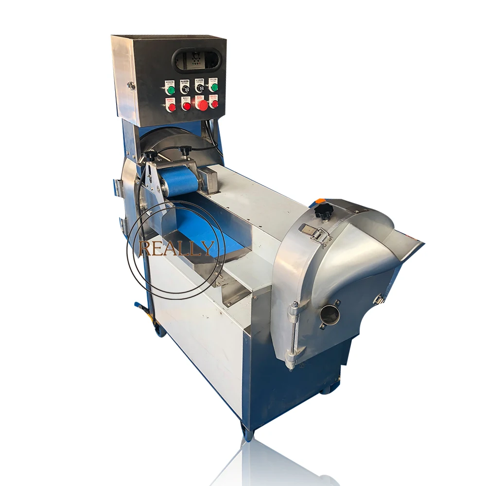 Multi fiction automatic stainless steel double-head vegetable and fruit cutter slice cubing machine