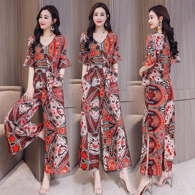 

2019 Summer Thin Section Pocket Trousers Trend Simple Cool Fashion Slimming Slim Fit Set/Suit Skirt
