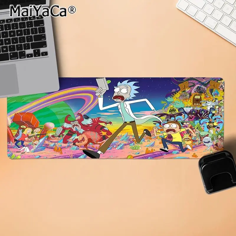 LockEdge 30x80cm MaiYaCa Рик и Морти сезон коврик для мыши геймерская игра коврики Удобная мышка игровой коврик для мыши - Цвет: LockEdge 30x80cm