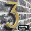 Cartel de números de Casa flotante grande, 15cm, moderno, para exteriores, Huisnummer, números de puerta de Casa, placa de dirección ► Foto 2/6