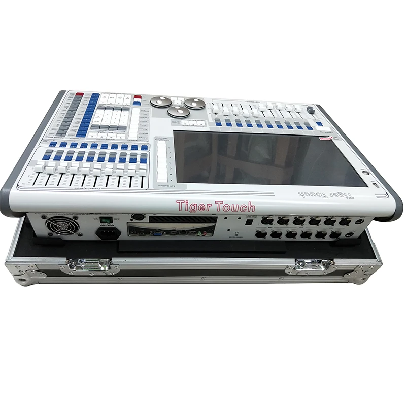 

Tiger Touch Screen DMX Lighting Console Controller For Stage Lighting DJ equipment with Flight Case