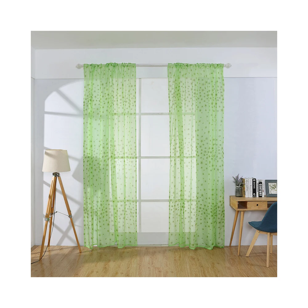 Lychee Peach Blossom Printed Lightproof Curtain Modern Door Curtain Window Room Divider Curtain Valance Home Decoration