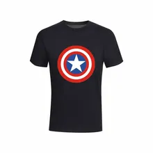 T-shirt Fashion U.S. Captain's Shield Men's Leisure T-shirt Summer New Cotton Short Sleeve loose summer T shirt for men tops tee