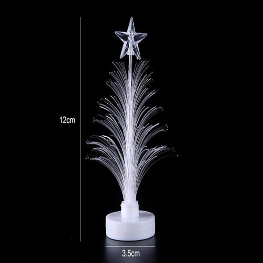 LED Color Changing Fiber Optic Lamp Christmas Tree Star Decoration Night Light for Home Wedding Christmas Party Holiday