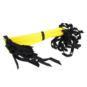 

Nylon Straps Agility Ladder Soccer Football Speed Training Stairs Ladder Black Straps Training Ladder Step Soccer Equipment
