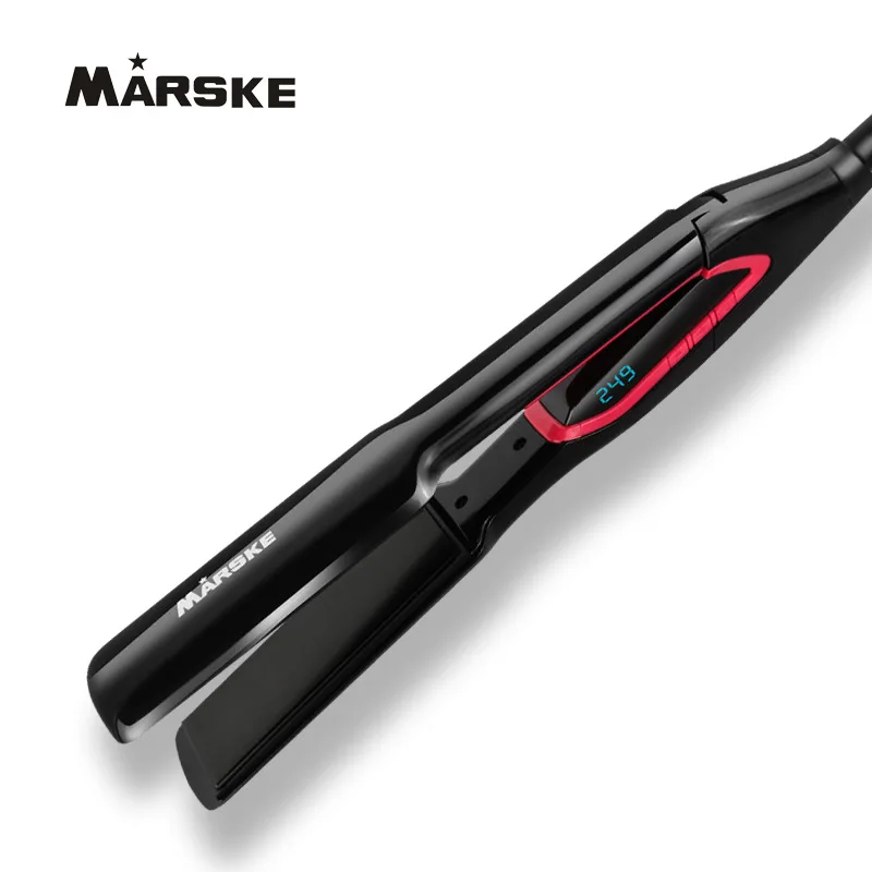 

Multifunction Electric Splint Flat Iron Ceramic Hair Curler Digital display blue screen tempering ceramic plate perm