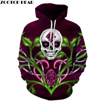 

ZOOTOP BEAR Harajuku Mens Hoodie Popular Men hoodies Casual Fashion Long Sleeve Skull Sweatshirts Large Asian size s-6xl