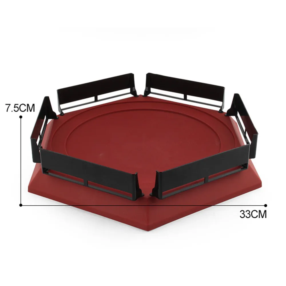 Red 38x33x7.5cm Beyblade стадион Beystadium Burst Эволюция гироскопа Арена библед диск захватывающий Дуэль спиннинг Топ пусковая установка Bey Blade Burst стадион - Цвет: Red 38x33x7.5cm