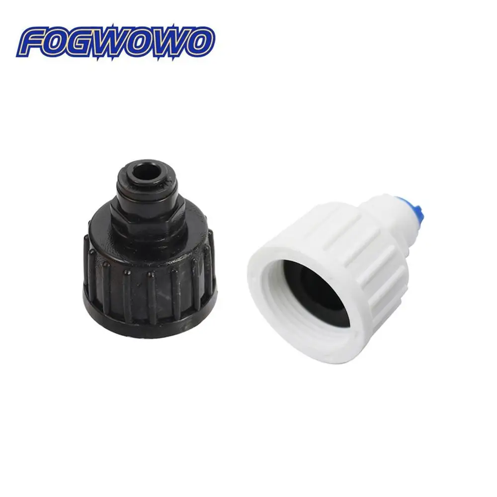 1/4” to 3/4" Female Thread Quick Connector White Black Optional Irrigation Misting System 1/4" Quick Pushing Slip Lock Coupling