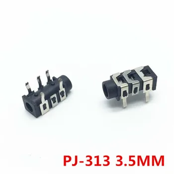 

10Pcs PJ313 3.5mm 5Pin Stereo Headphone Audio Jack Earphone Socket Audio Socket PJ-313 The 3 Section Of the 5 pin