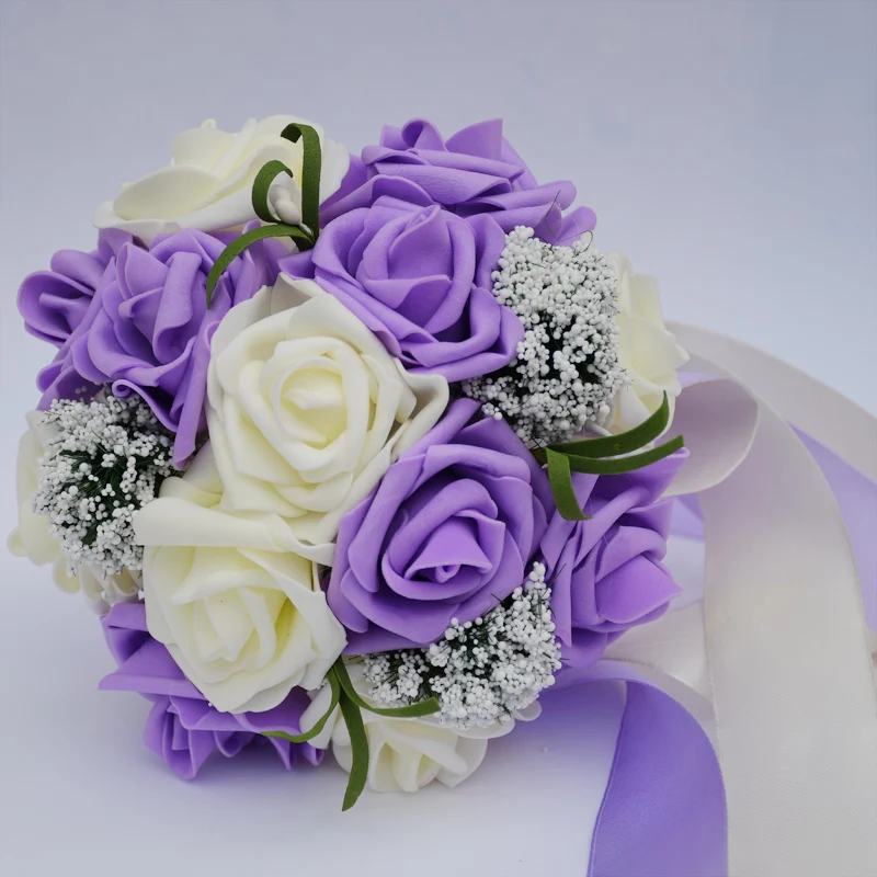Wedding Bouquets perfectlifeoh Bride holding flowers for Bridesmaids Decoration Accessories Small wedding bouquets