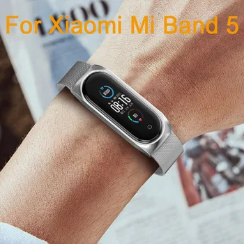 

Metal Screwless Stainless Steel Replacement Miband For Xiaomi Mi Band 5 Strap Bracelet for Mi Band 5 Strap Wrist Bracelet