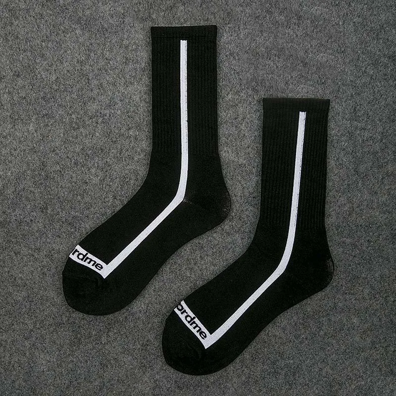 8 1 пара модные мужские носки скейтбордиста хип-хоп хлопок Sox дышащие Meias Calcetines письмо Harajuku крутые спортивные носки унисекс - Цвет: 8
