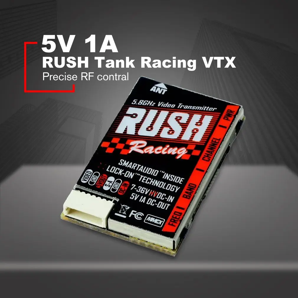Пик VTX бак 5,8G 48CHs Смарт аудио PIT/25/200/500/800 МВт переключаемый передатчик AV для скоростного радиоуправляемого дрона