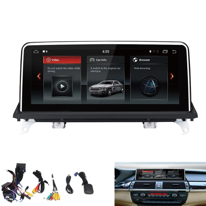 

Android 9.0 Car Navigation Px6 Dvd Multimedia Car Radio Player for Bmw X5 E70/X6 E71 (2007-2013) CIC System/ CCC System