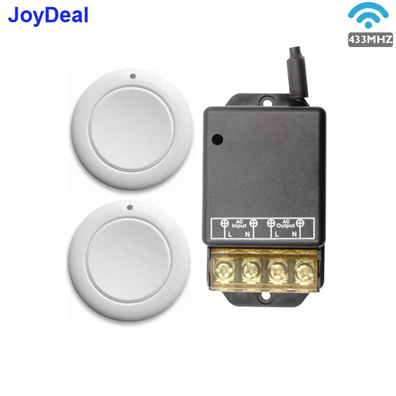 433 Mhz Wireless Remote Control Switch Ac 110v 220v 30a 1ch Relay Rf