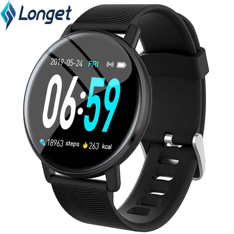 

Longet H5 Fitness Tracker Smart Bracelet HD Color Touch Screen Blood Pressure Heart Rate ActivityTracker Smart Band Fashion Men