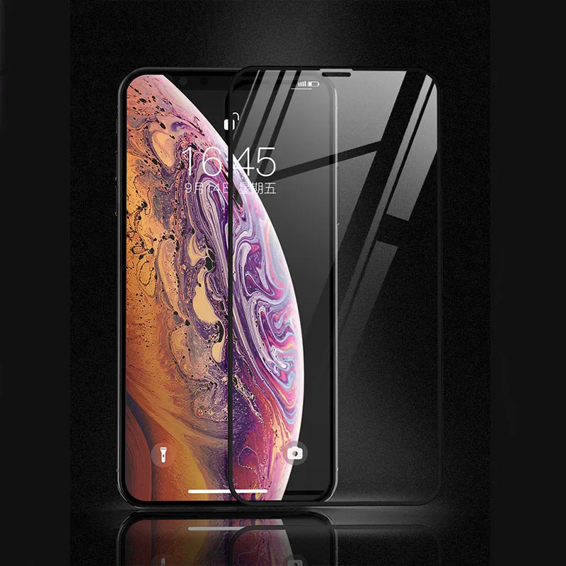 

9D Phone Tempered Glass for iPhone 11Pro Max X XS Max XR 7 8 Pluse 6 6S Film Anti-fingerprint Glass Explosion Screen protection