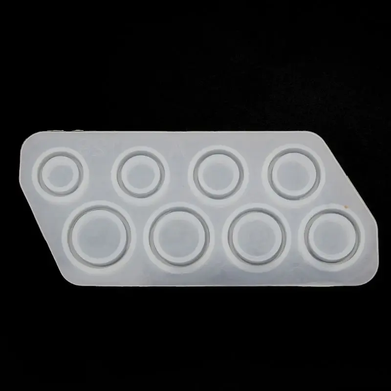 

8Pcs Assorted Sizes Ring Silicone Mold Jewelry Resin Casting Mold US Size 5-12 B95F