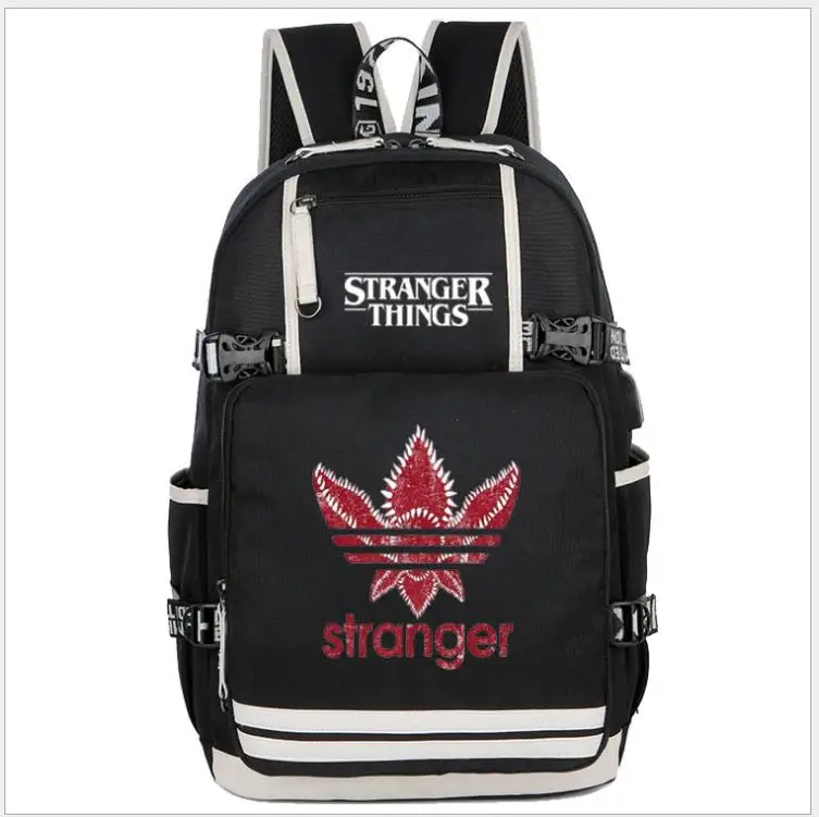 Stranger Things Backpack Students School Bags Casual Backpack Pattern Back to School Gift Rucksack Daily Travel Backpack - Цвет: as pictures