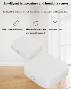 

WIFIsmart temperature and humidity sensorTuya smart temperature and humidity sensor lying down and enjoying life automatic scene