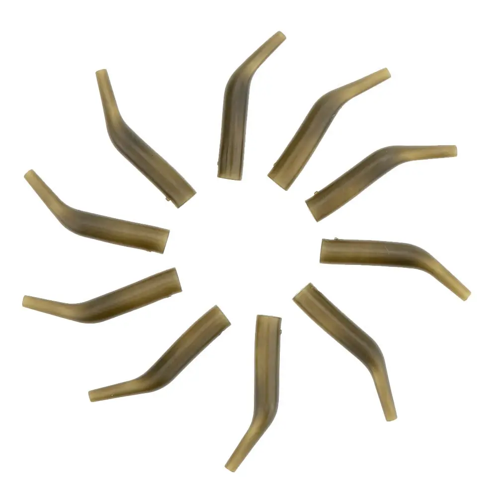 

Hook Sleeves 100Pcs*Carp Fishing Hook Line Alignas Rig Sleeve Soft Anti Tangle Positioner Terminal Tackle Coarse Fishing Swivel