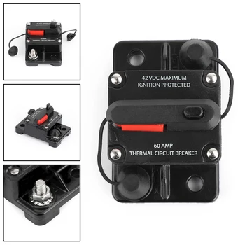 

Areyourshop 60A Automatic Circuit Breaker Overcurrent Protection 60 amp For Car Audio Marine